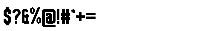 Kick Slab Font OTHER CHARS