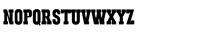 Kick Slab Font LOWERCASE