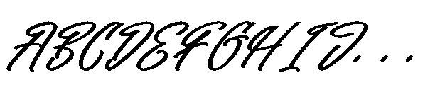 Kickballs United Italic Font UPPERCASE