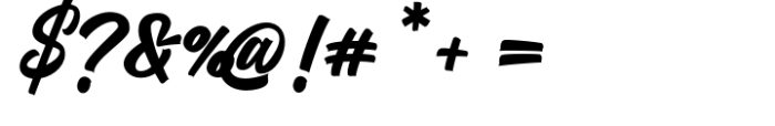 Kickrush Font OTHER CHARS
