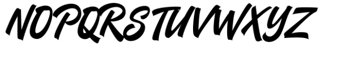 Kickrush Font UPPERCASE