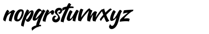 Kickrush Font LOWERCASE