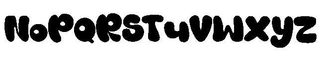 Kiddo pop Regular Font UPPERCASE