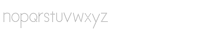 Kiddos Learning Dotted Font LOWERCASE
