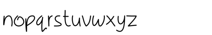 Kidle Regular Font LOWERCASE