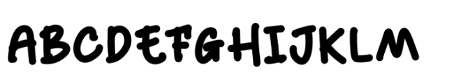 Kido Hand Regular Font UPPERCASE