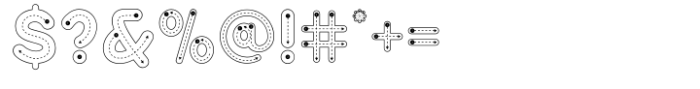 Kidos Line Font OTHER CHARS