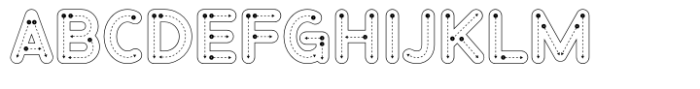 Kidos Line Font UPPERCASE