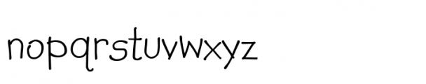 Kidprint Paneuropean Regular Font LOWERCASE