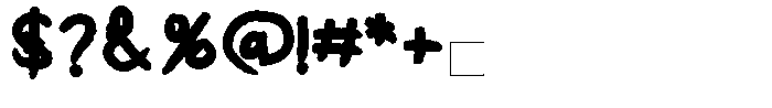 Kids Color Bloom Font OTHER CHARS