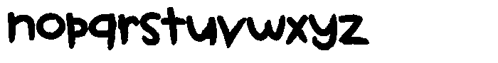 Kids Color Bloom Font LOWERCASE