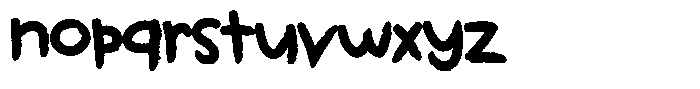Kids Color Christmas Tradtion Font LOWERCASE