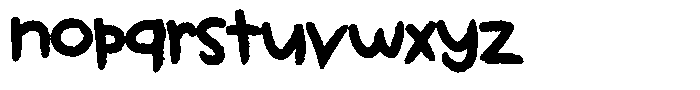 Kids Color Christmas Font LOWERCASE