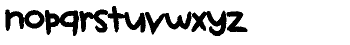 Kids Color Club Font LOWERCASE