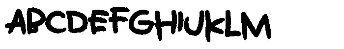 Kids Color Cold Font UPPERCASE