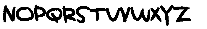 Kids Color Cold Font UPPERCASE