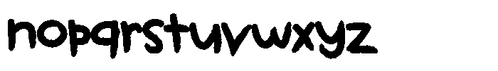 Kids Color Cold Font LOWERCASE