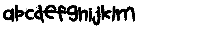 Kids Color Cut Out FONT