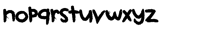 Kids Color Cut Out Font LOWERCASE