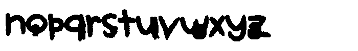Kids Color Easter Font LOWERCASE
