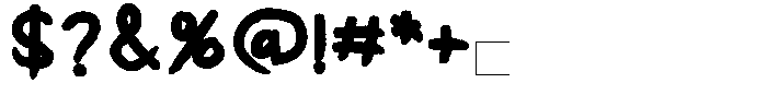 Kids Color Kozy Font OTHER CHARS