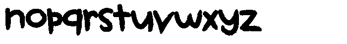 Kids Color Kozy Font LOWERCASE