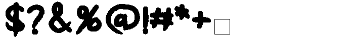 Kids Color Love Font OTHER CHARS