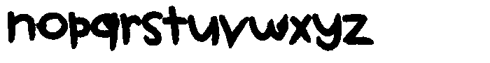 Kids Color Love Font LOWERCASE