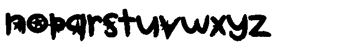 Kids Color USA Font LOWERCASE