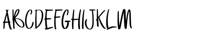 Kids Line Regular Font UPPERCASE