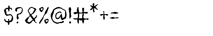 Kids Sketch Font OTHER CHARS
