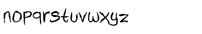 Kids Sketch Font LOWERCASE