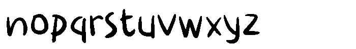 Kids Spidol Font LOWERCASE