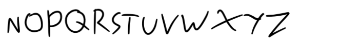 Kids handmade Handwriting 2 Font UPPERCASE
