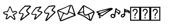 Kidsnote Extra-doodles-2 Font LOWERCASE