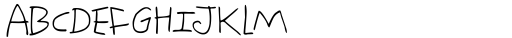 Kidyzen Thin Font UPPERCASE