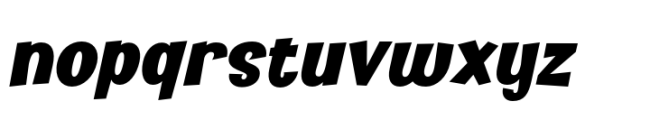 Kidzhood Black Oblique Font LOWERCASE