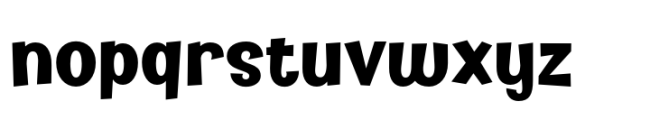 Kidzhood Extra Bold Font LOWERCASE