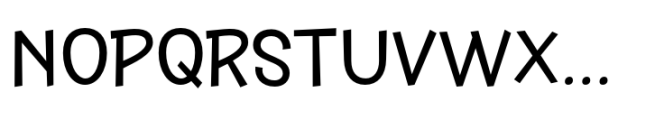 Kidzhood Regular Font UPPERCASE