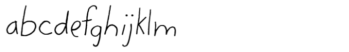 Kienan Light Font LOWERCASE