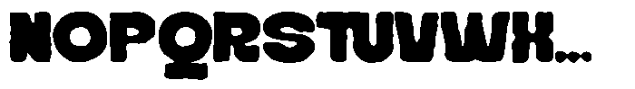 Kietan Inkbleed Font UPPERCASE