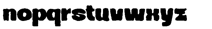 Kietan Inkbleed Font LOWERCASE