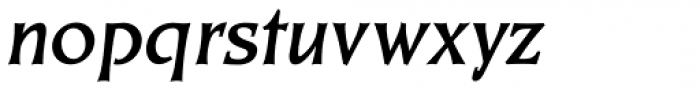 Kiev Bold Oblique Font LOWERCASE