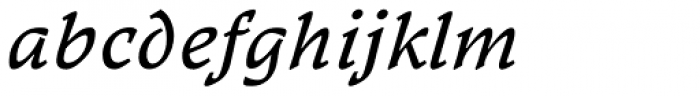 Kiev Medium Italic Font LOWERCASE