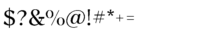 Kifah Regular Font OTHER CHARS
