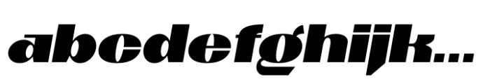 Kigo Regular Italic Font LOWERCASE