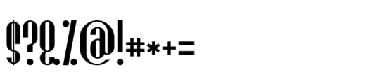 Kilabara Regular Font OTHER CHARS
