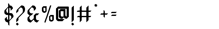 Kiladisk Font OTHER CHARS