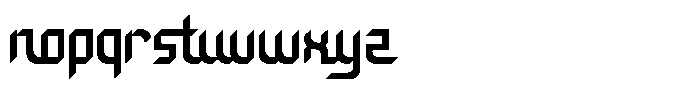 Kiladisk Font LOWERCASE