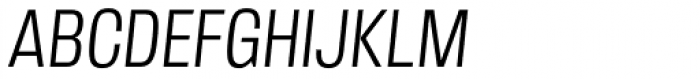 Kilburn Light Italic Font UPPERCASE
